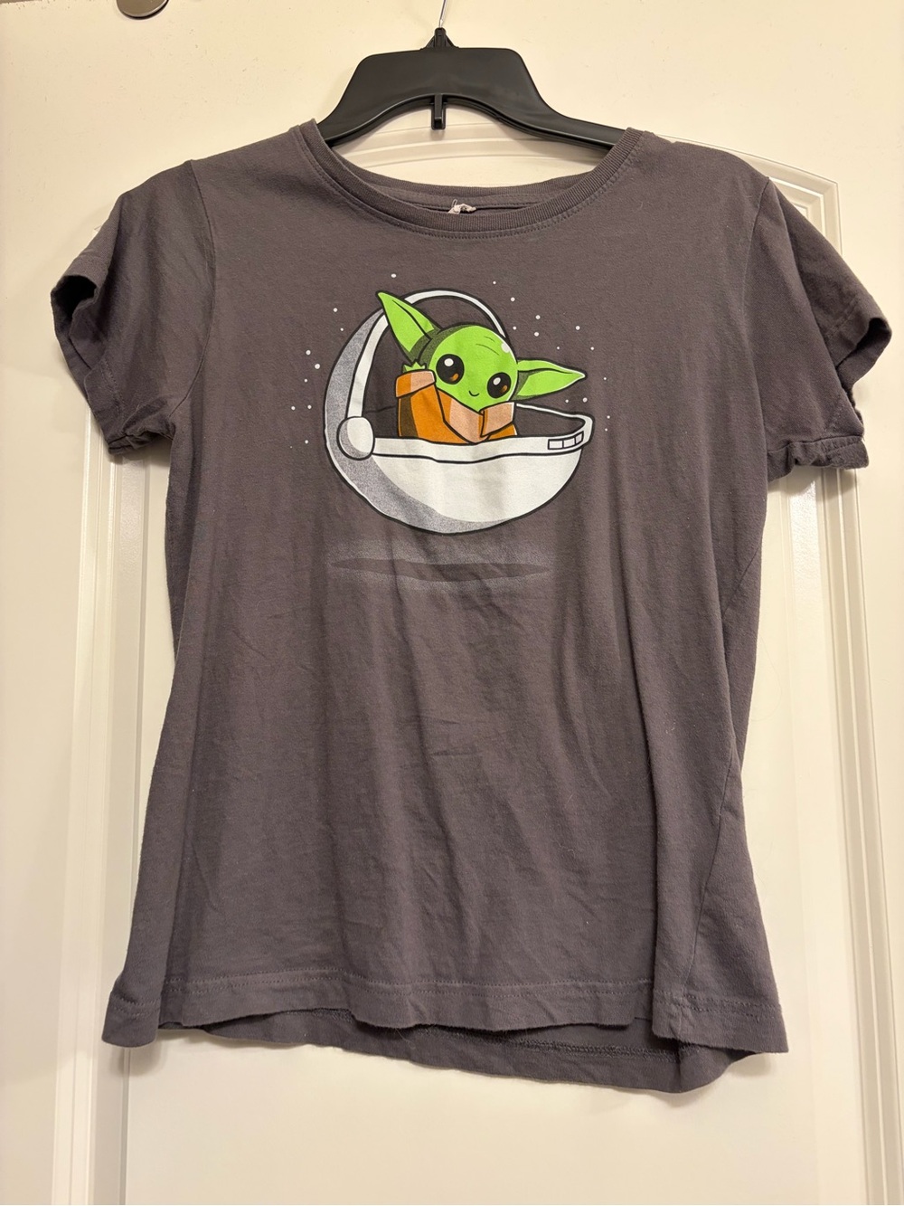 Star Wars Gray Tee with Grogu Graphic